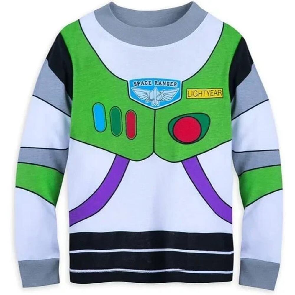 Disney Buzz Lightyear Costume Pajama Set Boys Size 4 PJ PALS Cotton New - Picture 10 of 11